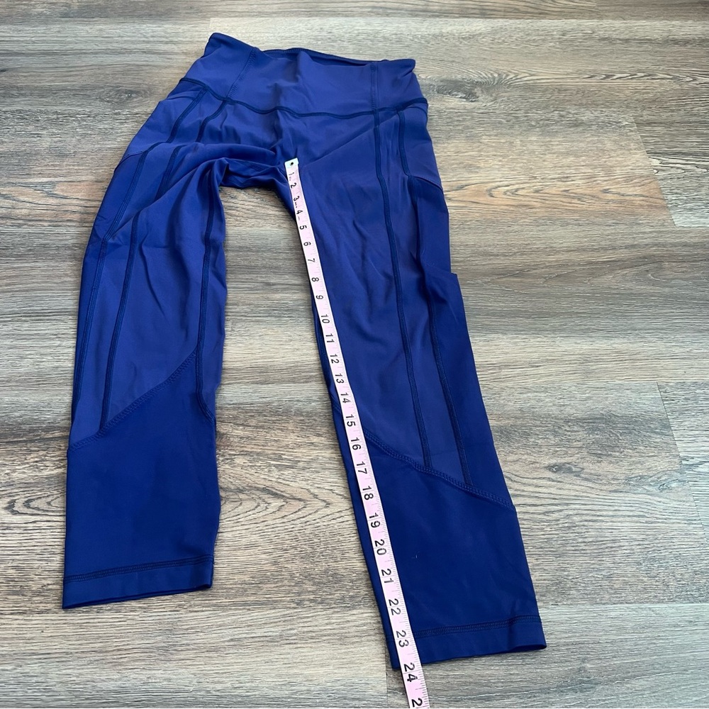 Lululemon All The Right Places Crop Leggings Purple Size 6 High Rise 24” Inseam - Picture 8 of 8